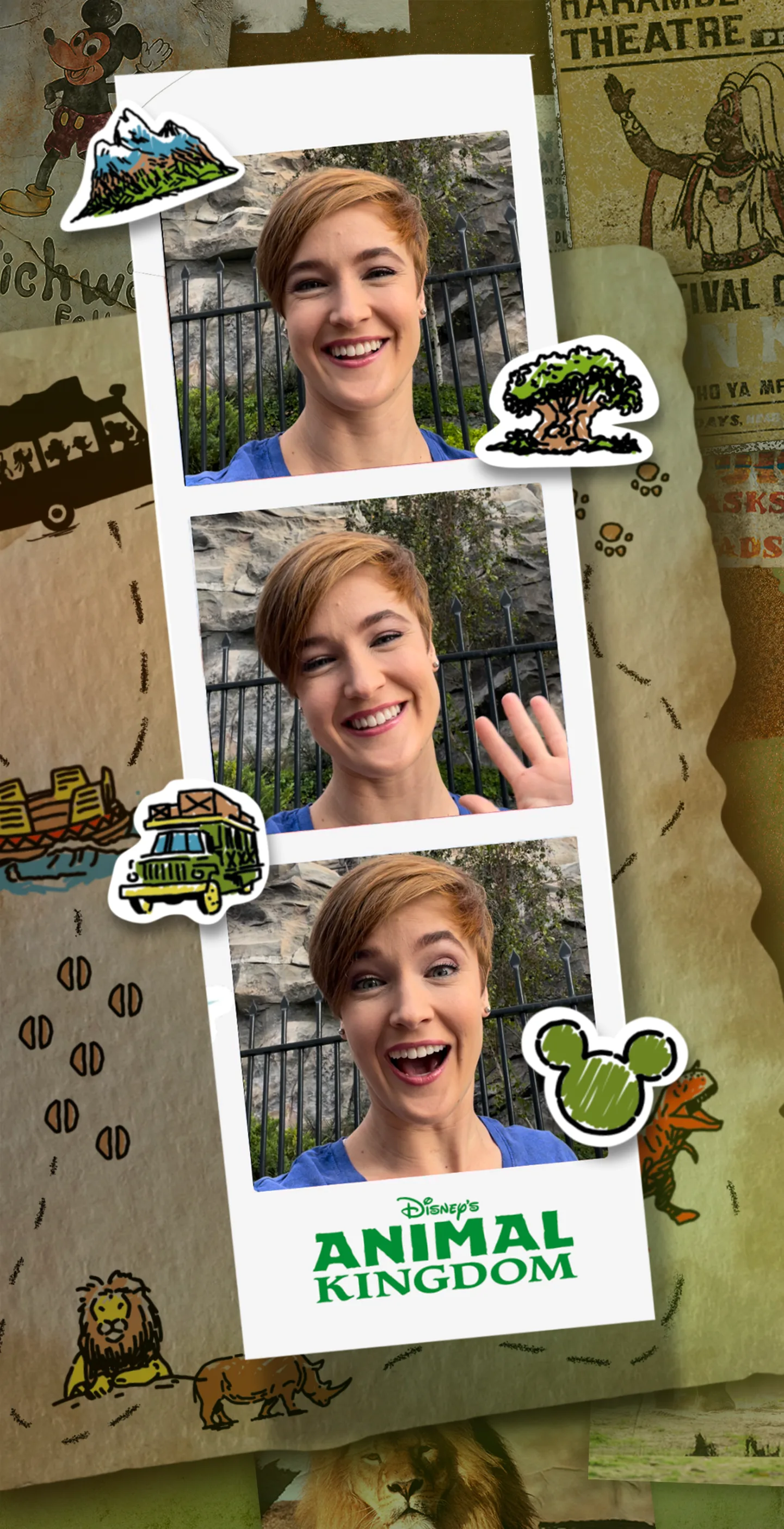 PhotoBooth lens — Animal Kingdom overlay