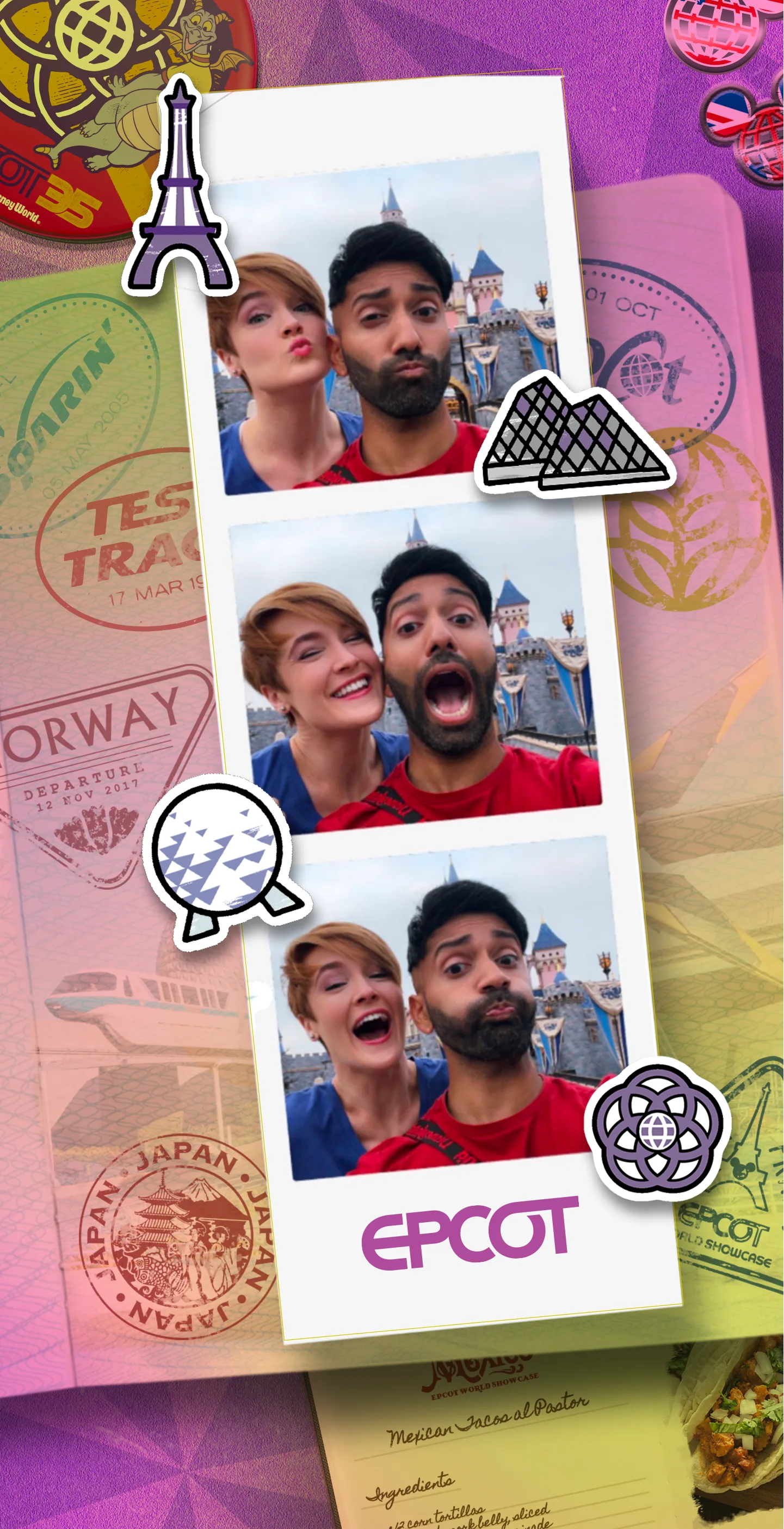 PhotoBooth lens — EPCOT overlay