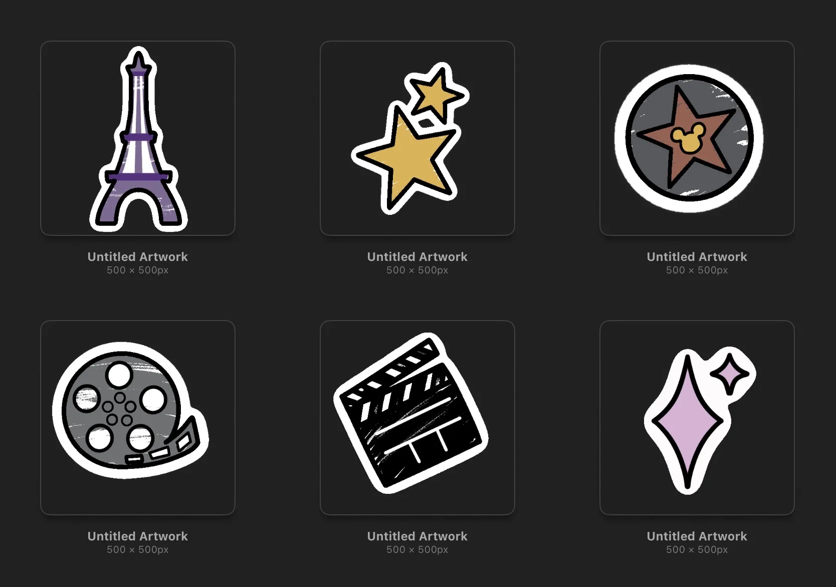 PhotoBooth lens stickers 3