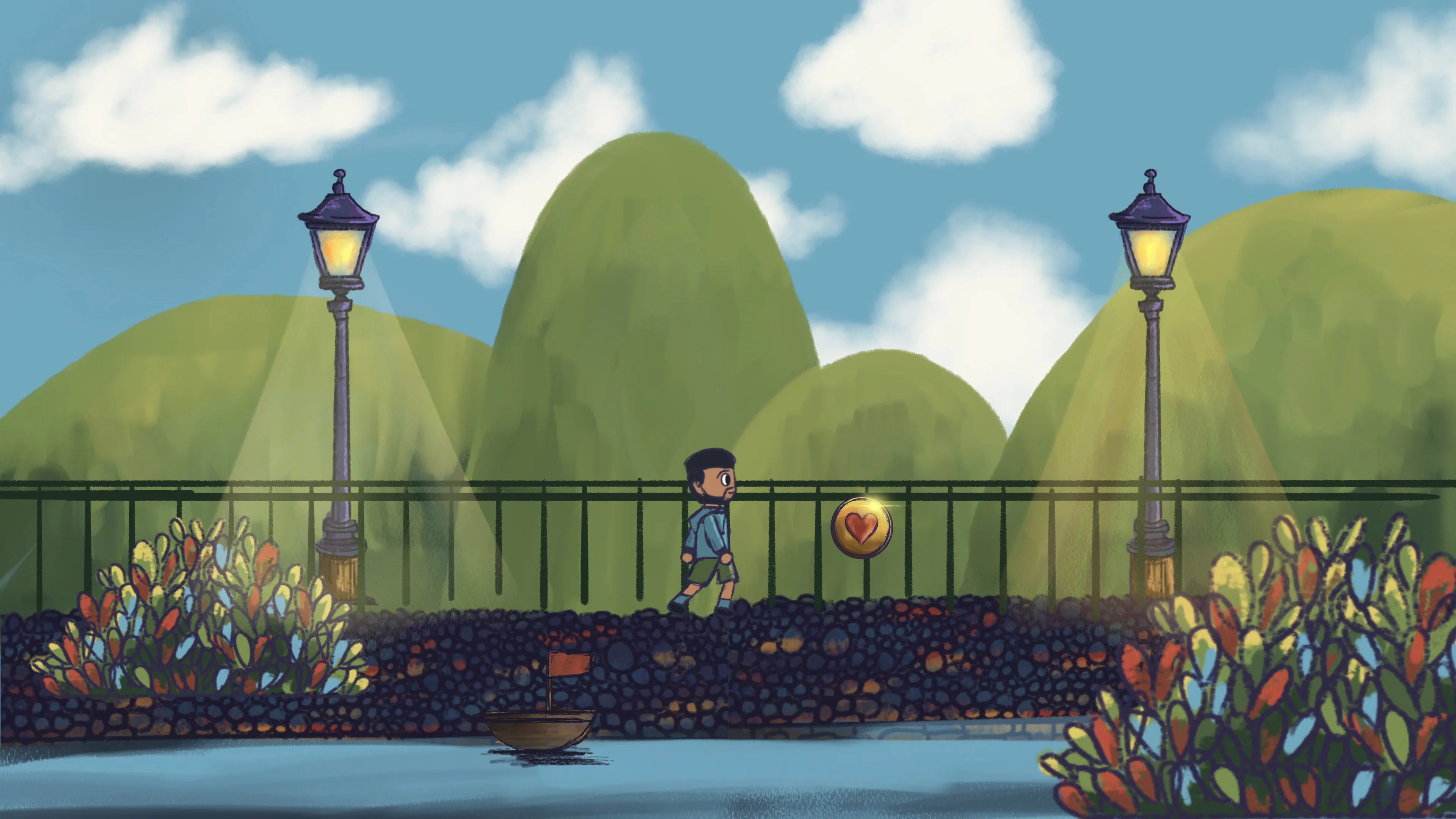 Platformer game scene 1