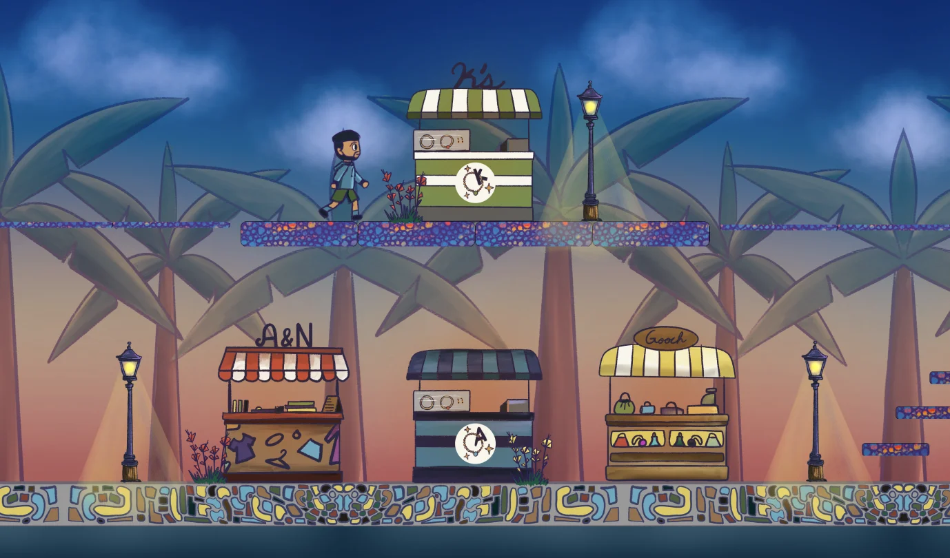 Platformer game scene 3