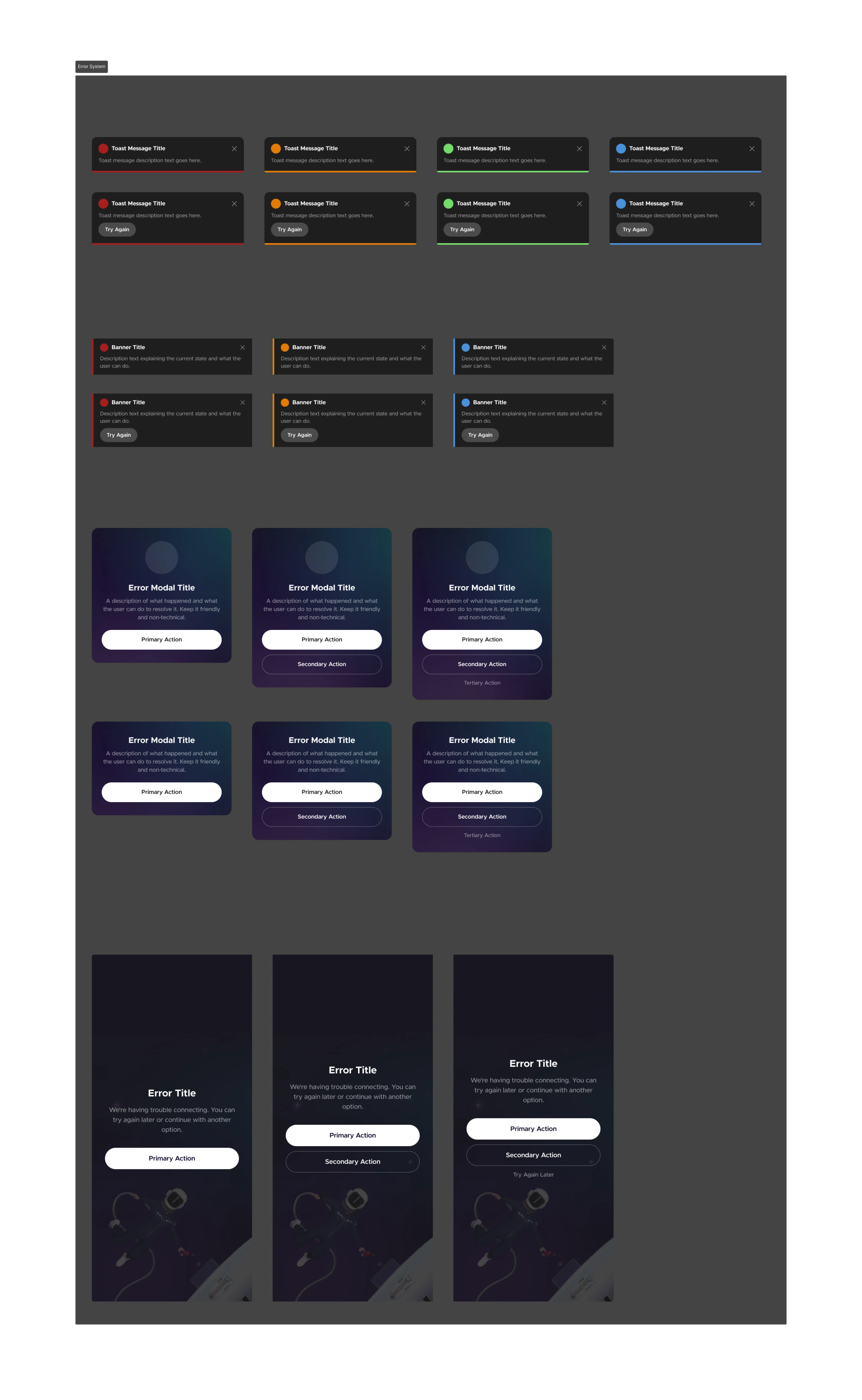 Global Recovery System Flows